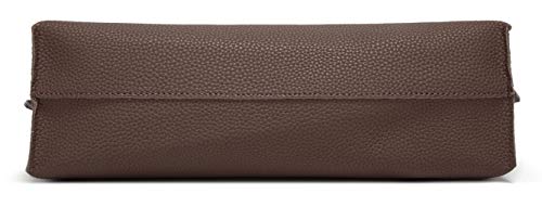 Dreubea Women's Soft Faux Leather Tote Shoulder Bag from, Big Capacity Tassel Handbag Coffee