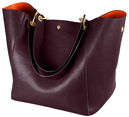 sqlp Leather Work Tote Bags for Women's Purse and handbags ladies Waterproof Shoulder commuter Bag Coffee