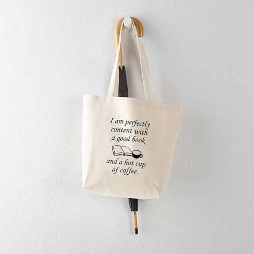 CafePress Good Book And Coffee Tote Bag Canvas Tote Shopping Bag