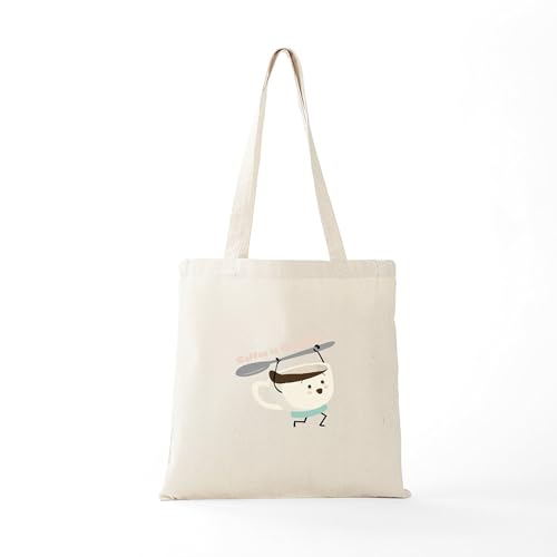 CafePress Coffee Is Happiness Tote Bag Canvas Tote Shopping Bag