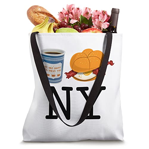 I love NY New York Bacon Egg and Cheese and Coffee Tote Bag