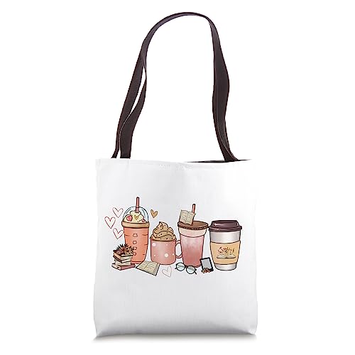 books and coffee tote, I love coffee, coffee tote Tote Bag