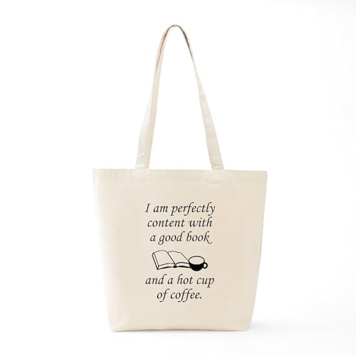 CafePress Good Book And Coffee Tote Bag Canvas Tote Shopping Bag
