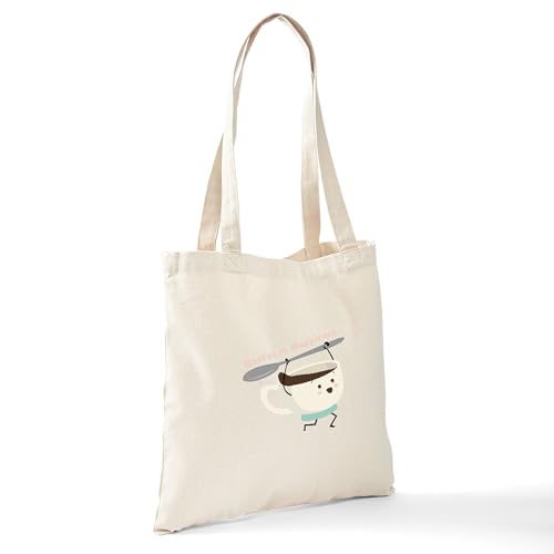 CafePress Coffee Is Happiness Tote Bag Canvas Tote Shopping Bag