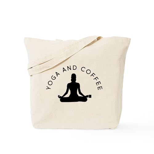 CafePress Yoga And Coffee Tote Bag Canvas Tote Shopping Bag