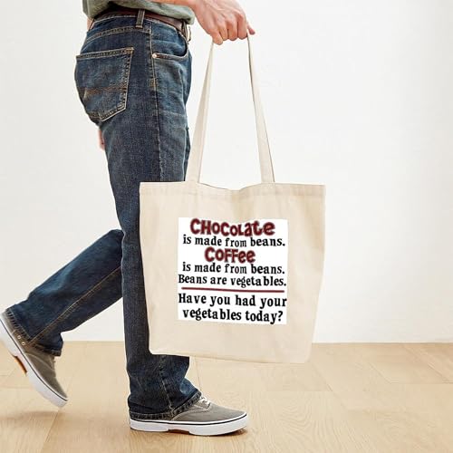 CafePress Chocolate & Coffee Tote Bag Canvas Tote Shopping Bag