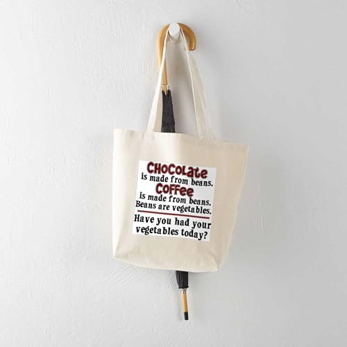 CafePress Chocolate & Coffee Tote Bag Canvas Tote Shopping Bag