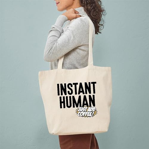 CafePress Instant Human Just Add Coffee Tote Bag Canvas Tote Shopping Bag