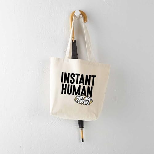 CafePress Instant Human Just Add Coffee Tote Bag Canvas Tote Shopping Bag