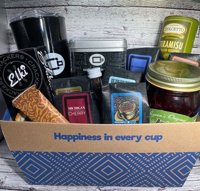 Gourmet Coffee, Tea, and Snacks Gift Basket