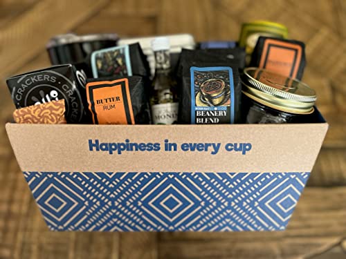 Gourmet Coffee, Tea, and Snacks Gift Basket