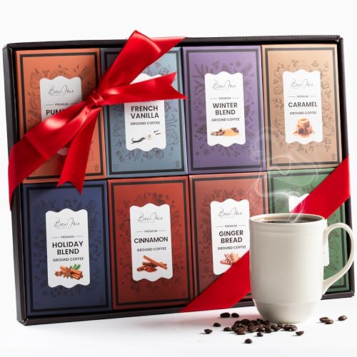 Coffee Lover's Sampler Gift Set - 8 Holiday Flavors