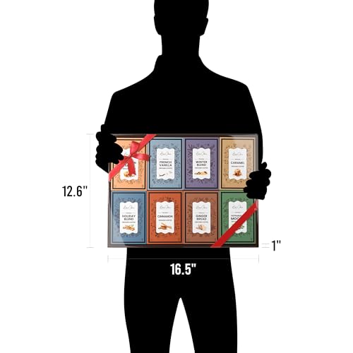 8 Holiday Flavored Coffee Sampler for Coffee Lovers