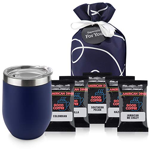 Coffee Gift Set: Insulated Cup, Full Pot Sampler