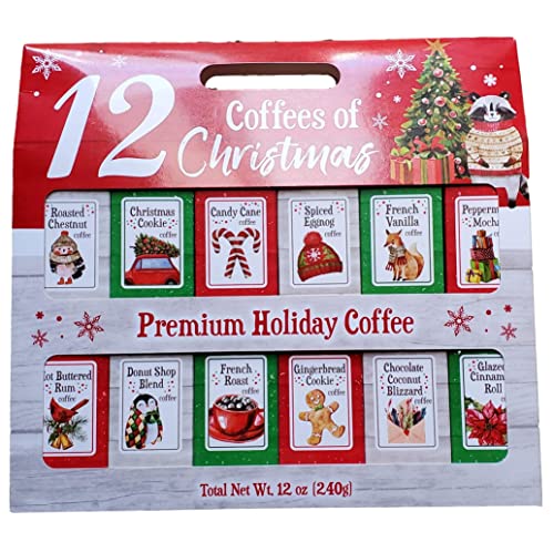 12 Gourmet Coffees Christmas Gift Set