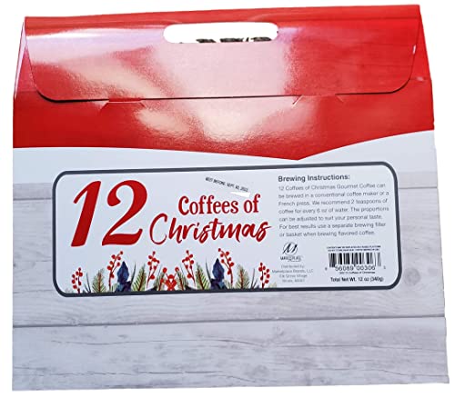 12 Gourmet Coffees Christmas Gift Set