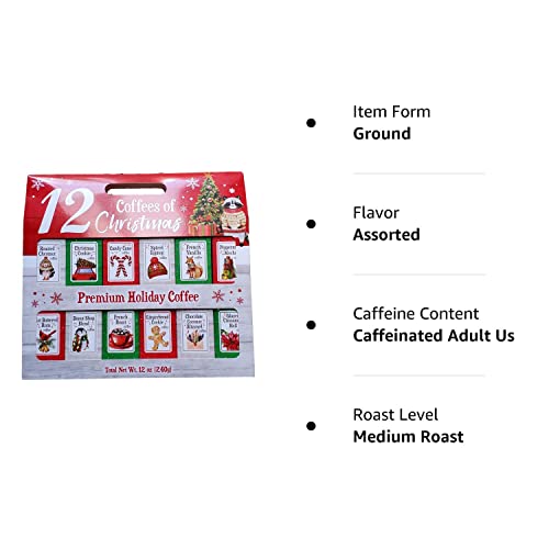 12 Gourmet Coffees Christmas Gift Set