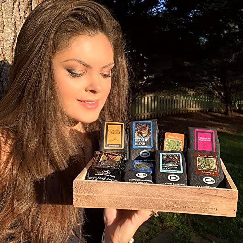 Daybreak Coffee Sampler Gift Basket: 8 Delicious Roasts