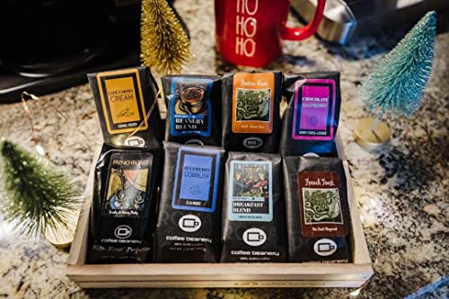 Daybreak Coffee Sampler Gift Basket: 8 Delicious Roasts