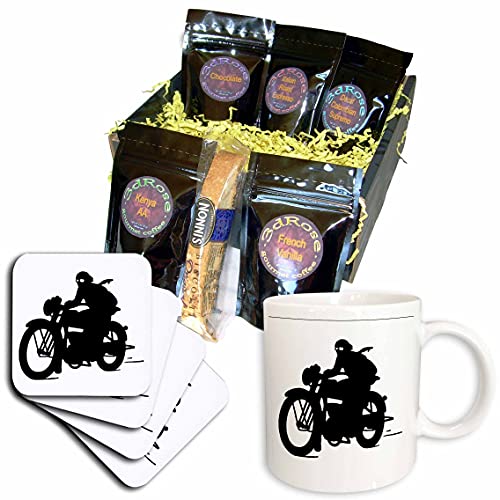 Motorcycle Coffee Gift Basket by 3dRose, Multi-colored