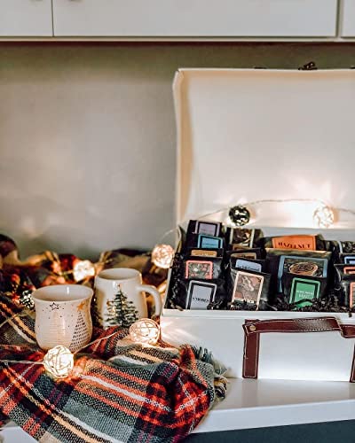 Deluxe Coffee Gift Basket with 2 Bags of Light-Medium Roast Beans