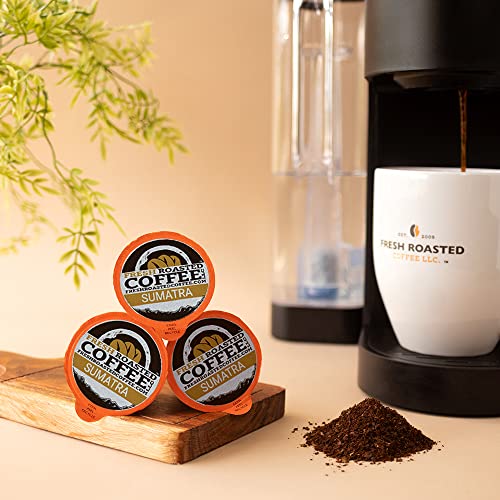 Sumatra Mandheling Coffee Pods, Medium Roast, Kosher, 72 Pods