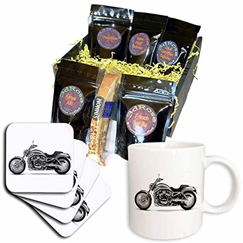 Harley-Davidson Motorcycle Coffee Gift Basket by 3dRose