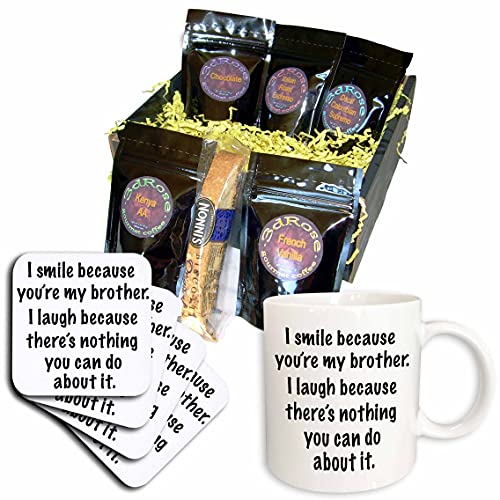 3dRose Brother Coffee Gift Basket, Multicolor