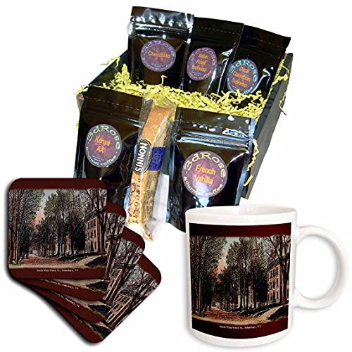 Vintage St. Johnsbury Coffee Gift Basket - Multicolor