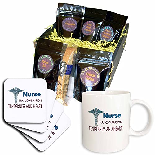 3dRose Nurse Coffee Gift Basket, Vibrant Colors
