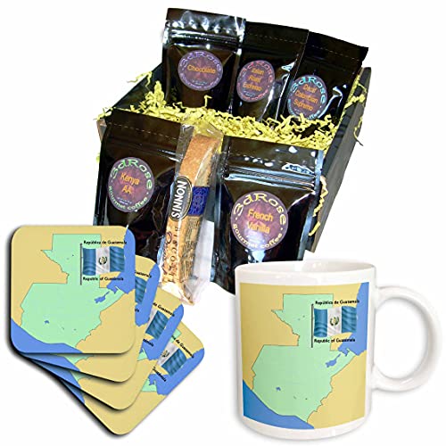 Guatemalan Map and Flag Coffee Gift Basket