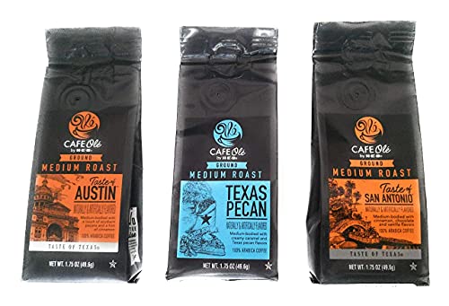 Cafe Ole Texas Ground Coffee Sampler Trio