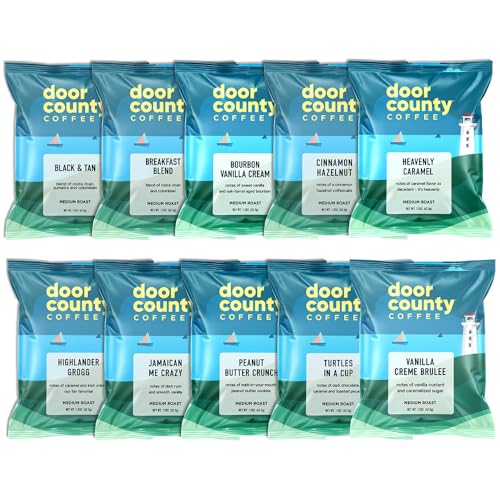 Door County Coffee - Gourmet Flavored Coffee Sampler Pack