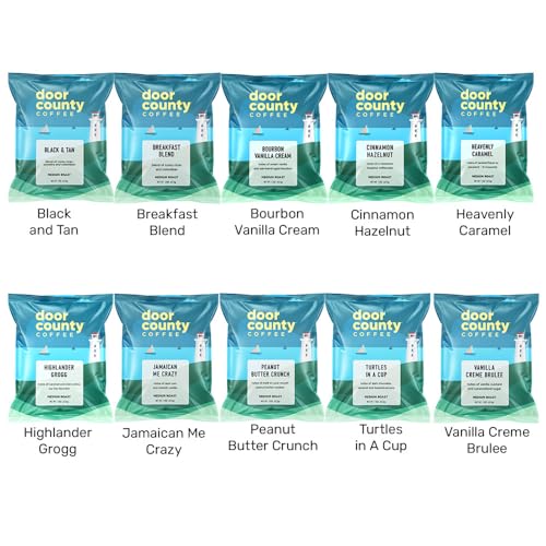Door County Coffee - Gourmet Flavored Coffee Sampler Pack