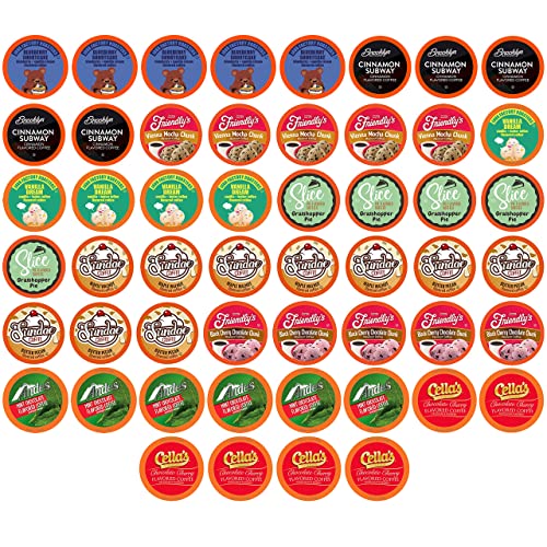 Flavored Coffee Pods Sampler for K Cup Brewers