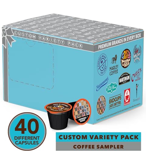 40 Assorted Coffee Pods Sampler Variety Pack - Gift!