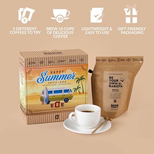 Summer Coffee Gift Set: 5 Gourmet Single Origin Coffees