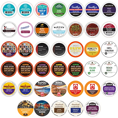 Assorted Dark Roast Pods for Keurig, 40-Pack