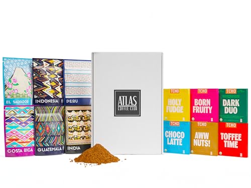 Atlas Coffee Club x TCHO Gift Set, Coffee & Chocolate Sampler Box