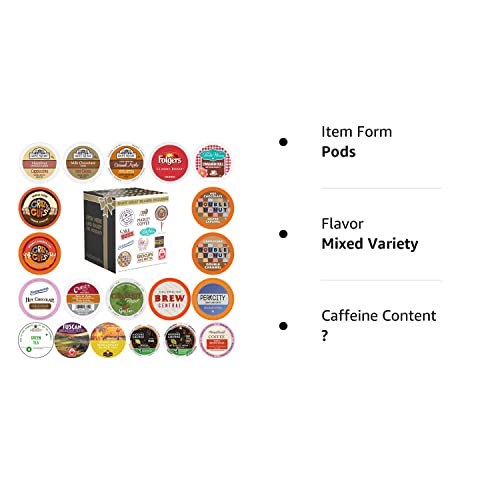 Keurig Single Serve Cups Sampler Pack, 20 Count