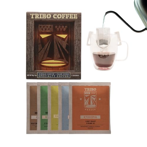 Portable Pour Over Drip Coffee Variety Pack - 5 Servings