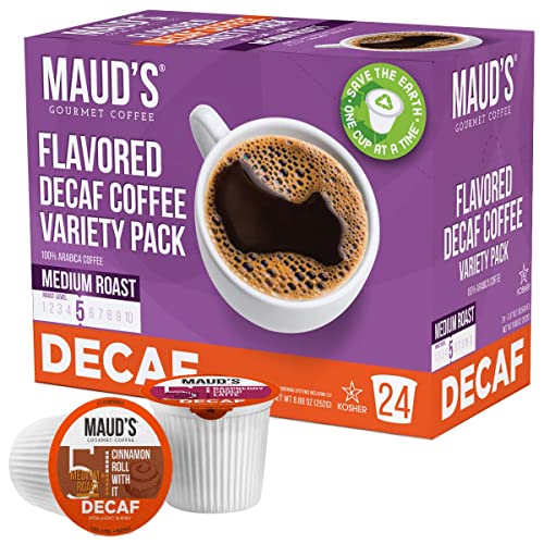 Maud's Decaf Flavored Coffee Pods Variety Pack, 24 ct