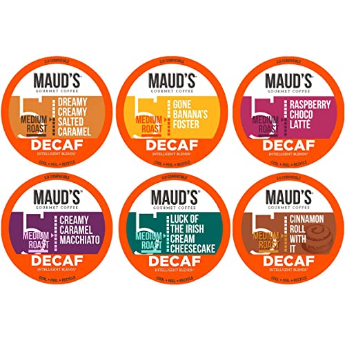 Maud's Decaf Flavored Coffee Pods Variety Pack, 24 ct