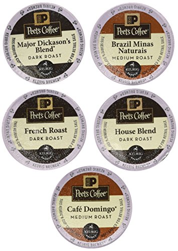 Peet's Coffee Sampler Variety Pack - 20 K-cups (No Decaf)