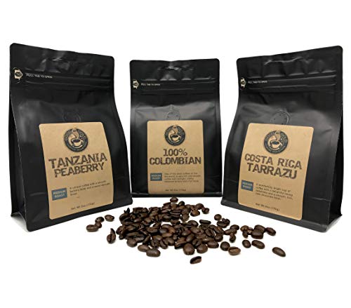 Air Roasted Coffee Sampler: Costa Rica, Tanzania, Colombia