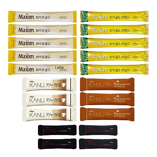 Korean Instant Coffee Variety Pack with 6 Flavors