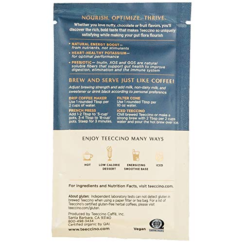 Teeccino SuperBoost Sampler - 6 Herbal Coffee Packets