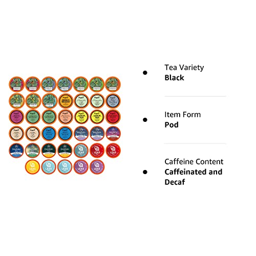 Assorted Tea Sampler Variety Pack for Keurig Brewers