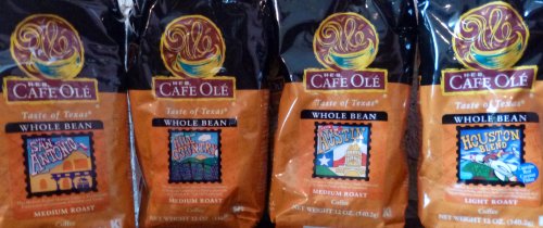 HEB Cafe Ole Texas Whole Bean Coffee Sampler