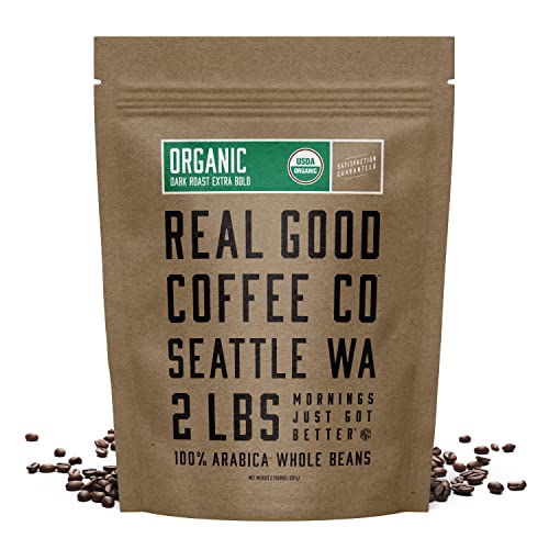 Real Good Coffee Company Organic Dark Roast Beans 2lb